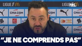 OM 1-1 Strasbourg : "L'arbitrage ? Je ne comprends pas", De Zerbi acerbe 