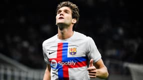 Marcos Alonso avec le Barça en octobre 2022