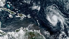 Image satellite de l'ouragan Irma prises le 3 septembre 2017