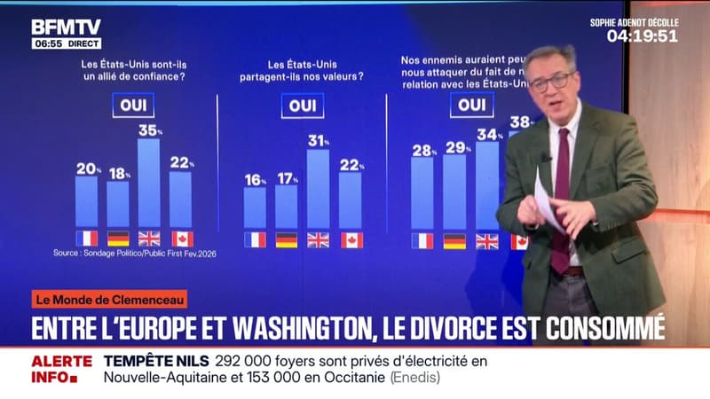 LE MONDE DE CLEMENCEAU - La relation entre l'Europe et Washington fragilisée