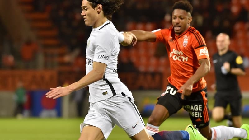 Edinson Cavani et Steven Moreira