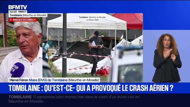 Crash d'avion à Tomblaine: "Notre douleur, c'est de se sentir complètement impuissants", déclare le maire de la ville