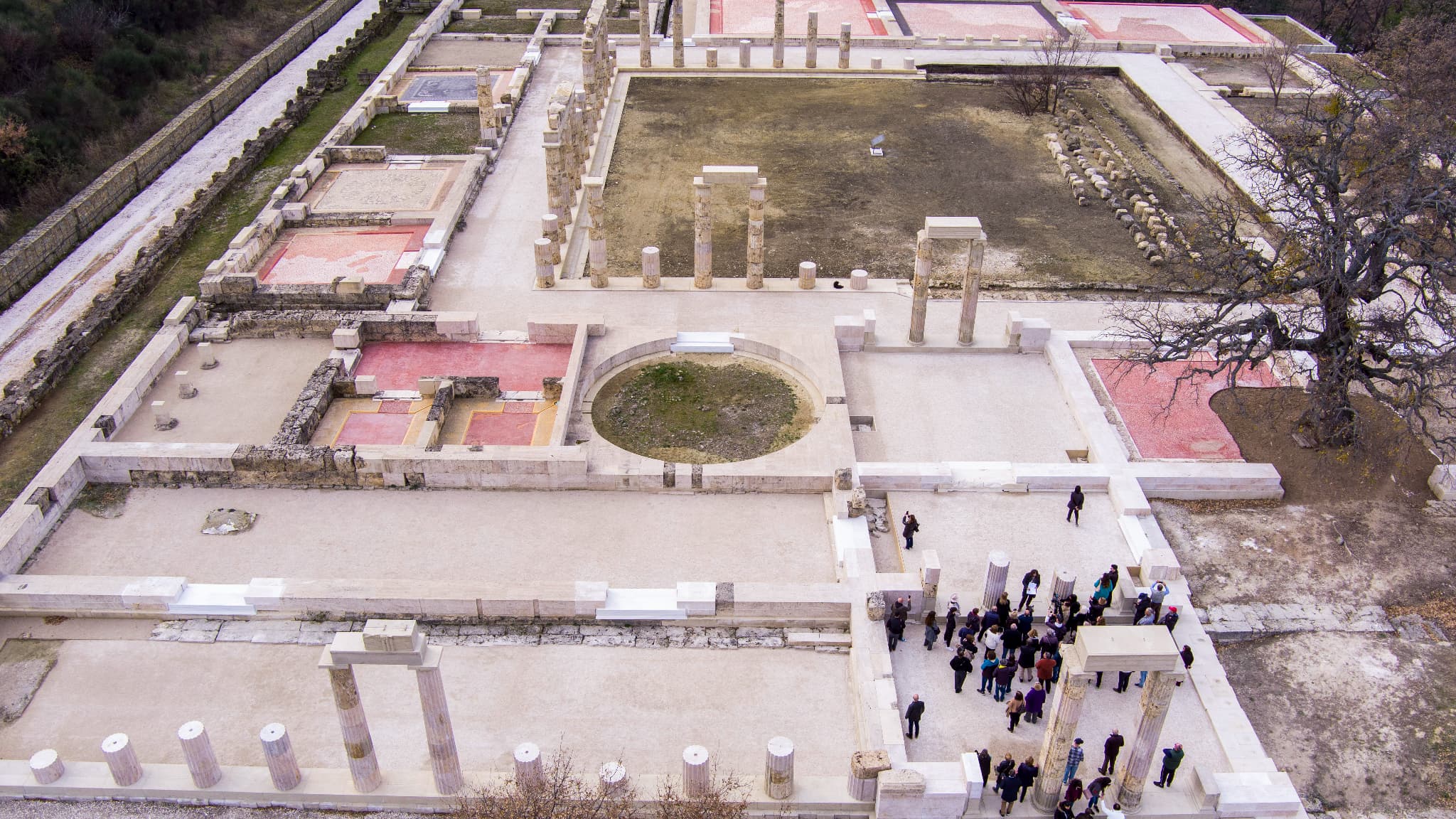 Le palais de Philippe II s'étend sur environ 15.000 m2 près du village de Vergina, en Grève.