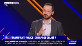 Voiture de police attaquée à Paris: "Ce n'était pas une manifestation anti-police, c'était une manifestation pour la justice", affirme David Guiraud (LFI)