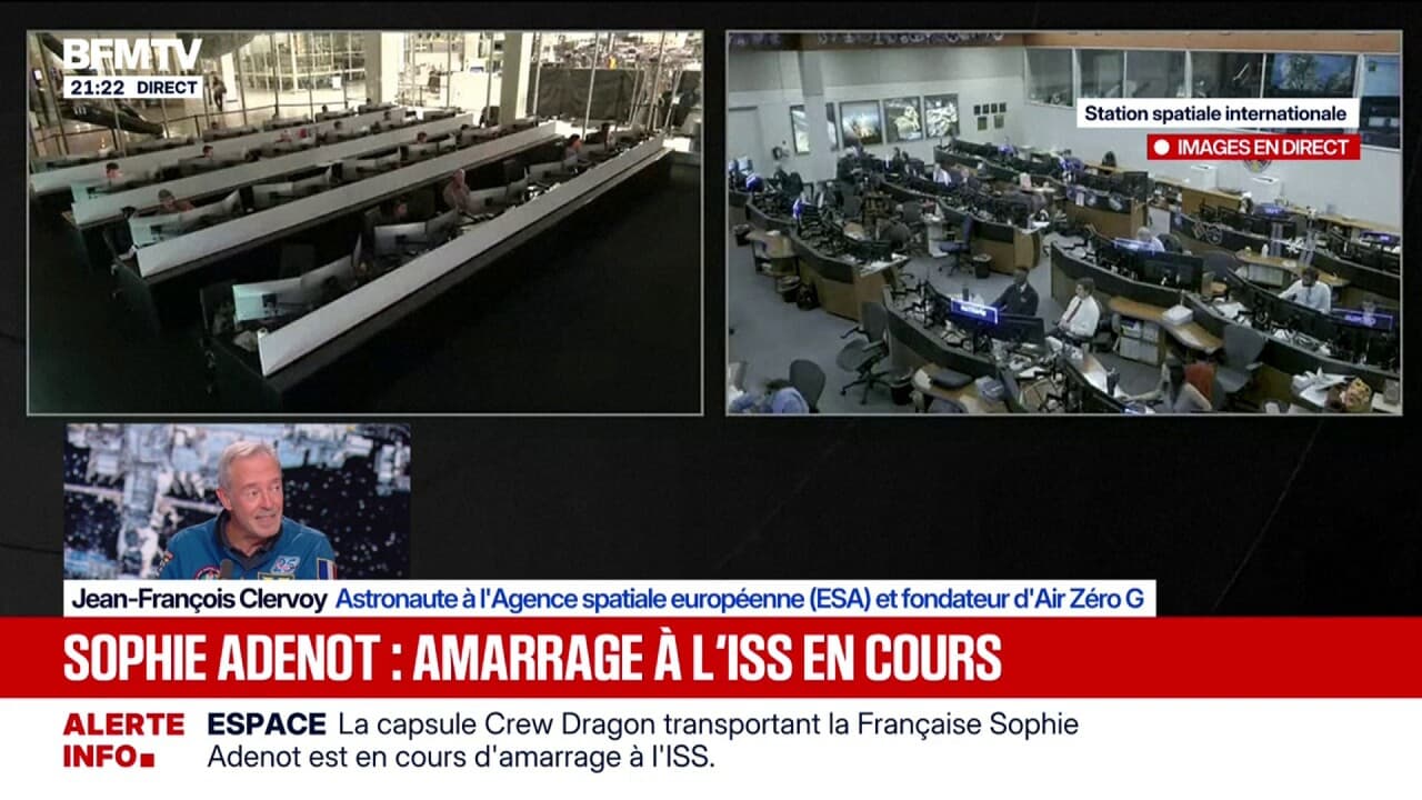 ean-François Clervoy, astronaute à l'ESA, explique comment se déroule un amarrage à l'ISS Kép