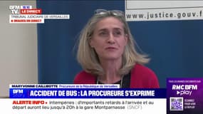 Accident de bus dans les Yvelines: le conducteur de la voiture "était en règle", indique Maryvonne Caillibotte, procureure de la République de Versailles 