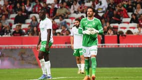 Gautier Larsonneur lors de Nice-ASSE, le 20 septembre 2024.