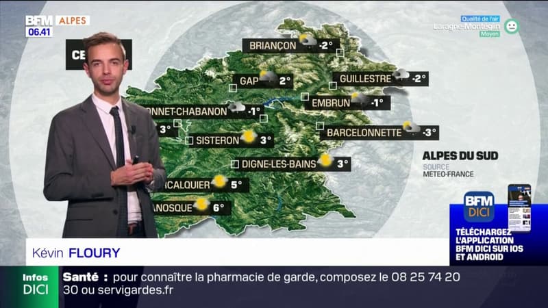 Météo Alpes du Sud: quelques flocons sur la moyenne montagne, 8°C attendus à Gap