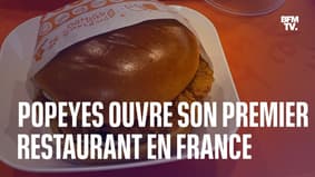  L'enseigne de fast-food "Popeyes" ouvre son premier restaurant en France