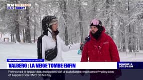 Alpes-Maritimes: le grand retour de la neige dans la station de Valberg