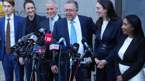 L'avocat de P.Diddy Marc Agnifilo s'exprime devant la presse à New York le 3 juillet 2025