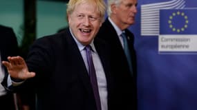 Boris Johnson et Michel Barnier