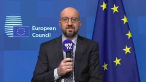 Le président du Conseil européen Charles Michel, invité de BFMTV lundi 28 février 2022