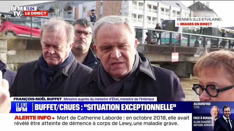 Crues en Bretagne: François-Noël Buffet parle 