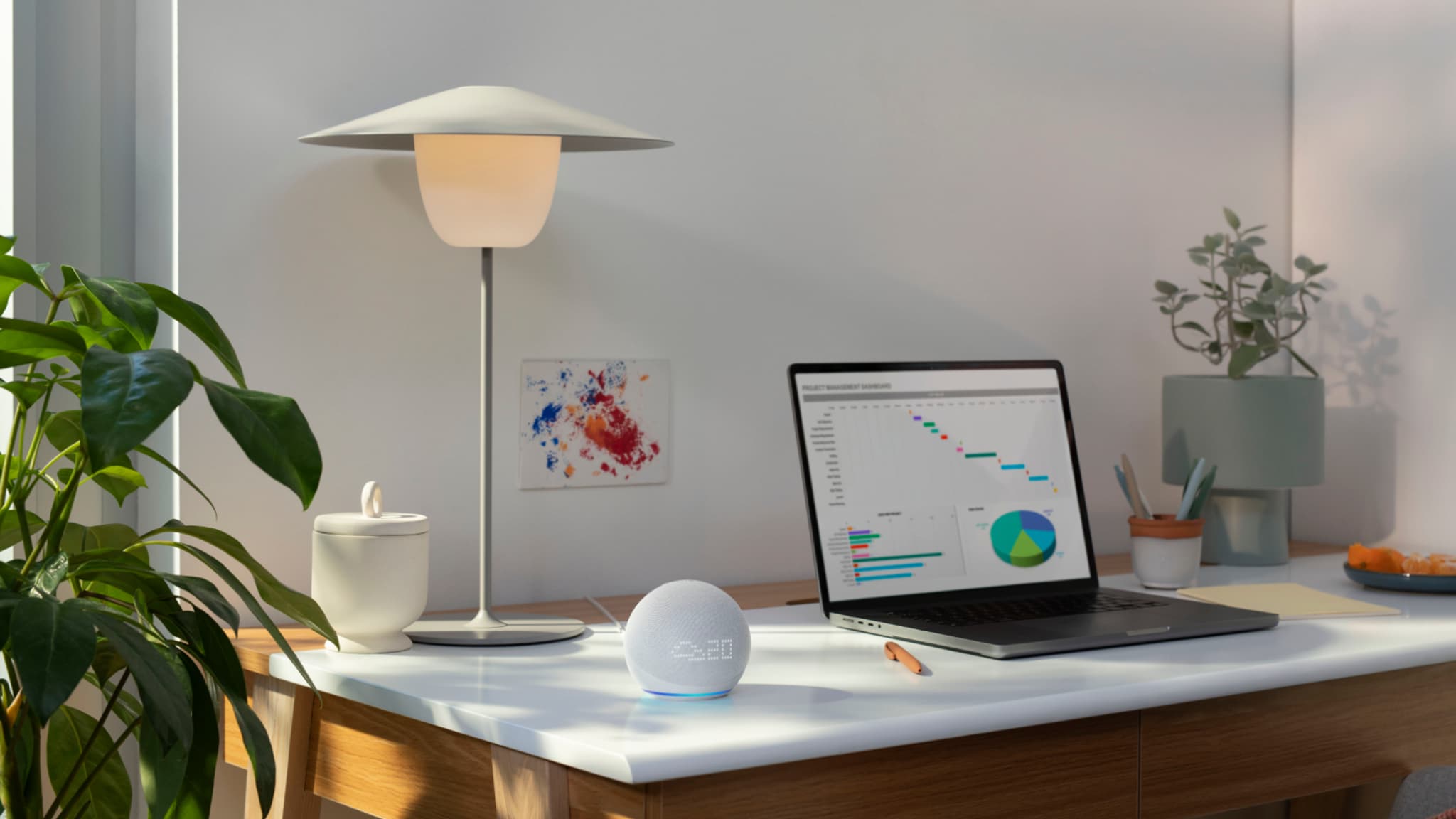 L'Echo Dot avec horloge peut aussi afficher la météo.