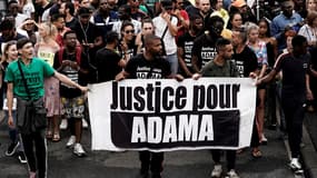 Manifestation en mémoire d'Adama Traoré, le 19 juillet 2019.