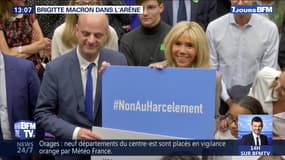 Brigitte Macron dans l'arène