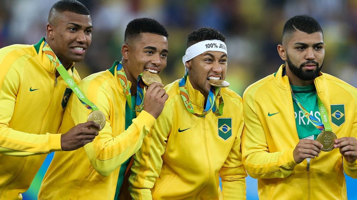 Gabigol (à droite) aux JO 2016 Gabigol (à droite) aux JO 2016