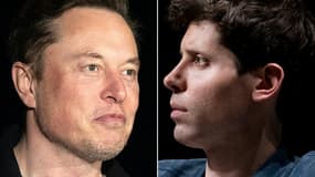 Elon Musk et Sam Altman.