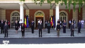 La famille royale et le gouvernement espagnol ont observé une minute de silence pour les victimes du Covid-19