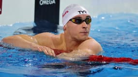 Maxime Grousset lors des Mondiaux de natation en petit bassin à Budapest, décembre 2024