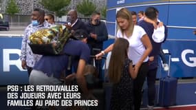 PSG : Les retrouvailles des joueurs avec leurs familles au Parc des Princes