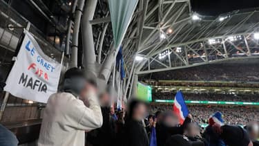"Le Graët, Fifa, Mafia", la banderole contre Le Graët et la Fifa retirée du parcage français en Irlande, lundi