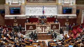 Le Premier ministre Jean Castex le 1er mars 2022 à l'Assemblée nationale