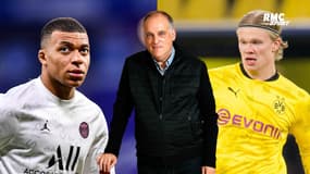 Liga : Tebas voit Mbappé et Haaland venir cet été... "pour jouer au golf"