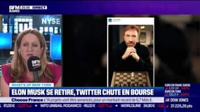 What's up New York : Elon Musk se retire, Twitter chute en Bourse - 11/07