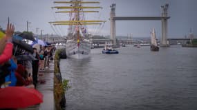 La Grande Parade de l'Armada, le 18 juin 2023 à Rouen.