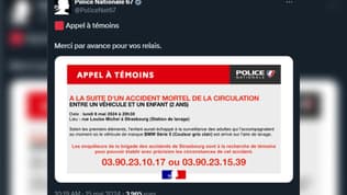 La police du Bas-Rhin a lancé un appel à témoin mercredi 15 mai pour éclaircir les circonstances de la mort d'un enfant de deux ans, percuté par une voiture sur une aire de lavage à Strasbourg.