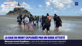 La baie du Mont-Saint-Michel expliquée par un guide attesté