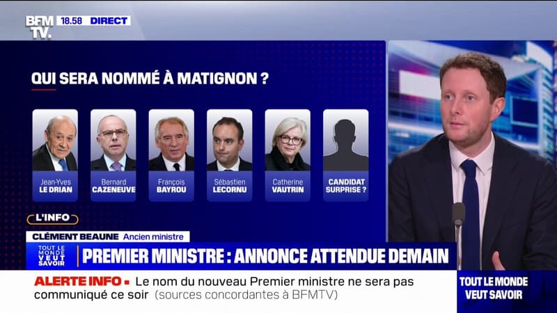 Nomination d'un Premier ministre: François Bayrou serait 