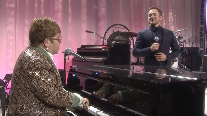 Elton John et Taron Argeton
