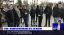 Opération escargot des chauffeurs VTC dans les rues de Lyon