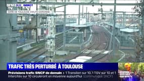 Grève: la gare de Toulouse est totalement déserte, le trafic interrompu toute la journée