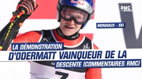 Ski - Mondiaux : la descente monstrueuse d'Odermatt vainqueur devant Kilde (commentaires RMC)