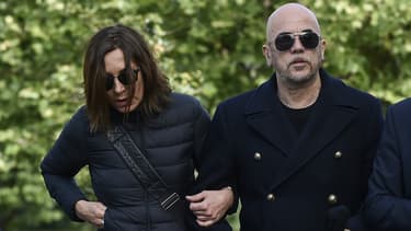 Zazie et Pascal Obispo aux funérailles de Maurane