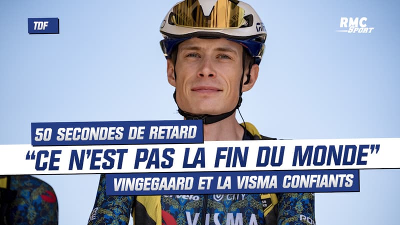 Tour de France / E4 : "pas la fin du monde" Vingegaard confiant malgré son retard de 50 secondes