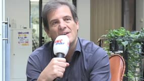 Florian Grill lors d'un entretien à RMC Sport, le 6 novembre 2023