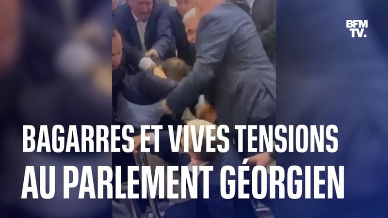 Une violente bagarre éclate au Parlement géorgien à cause d'un projet de loi controversé