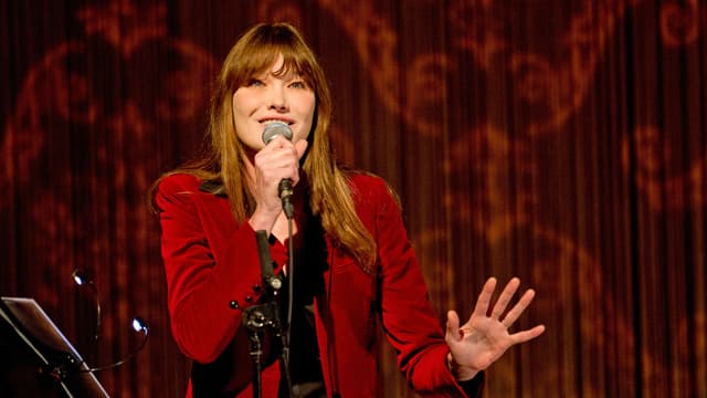 Carla Bruni en concert à Munich en mars 2014.