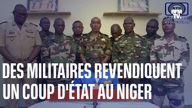 Niger: des militaires revendiquent un coup d'État, des manifestants scandent des slogans anti-français