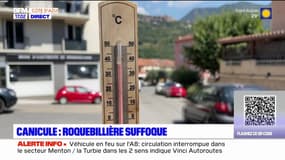 A Roquebillière, les rues sont désertiques en raison des fortes chaleurs