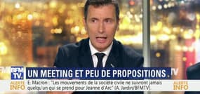 Meeting d'Emmanuel Macron: "Les mouvements de la société civile ne suivront jamais quelqu'un qui se prend pour Jeanne d'Arc", Alexandre Jardin