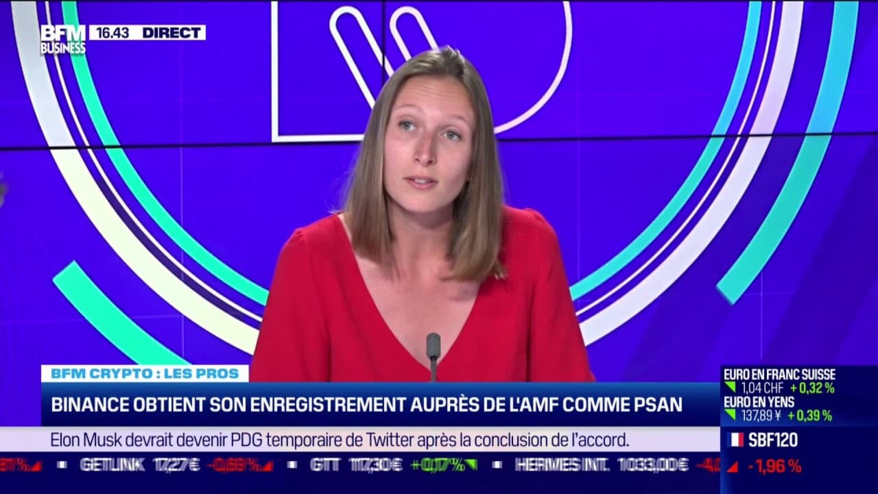 Pour Aurore Lalucq, que Binance soit PSAN illustre le fait que tout le  monde peut être enregistré: