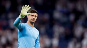 Thibaut Courtois lors de la victoire du Real Madrid face à Stuttgart (3-1, Ligue des champions), le 17 septembre 2024
