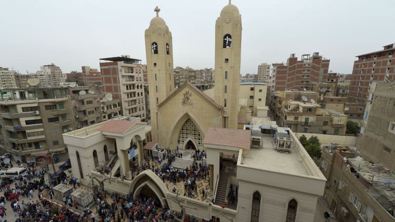 Une église copte frappée par un attentat meurtrier au Caire, le 9 avril 2017