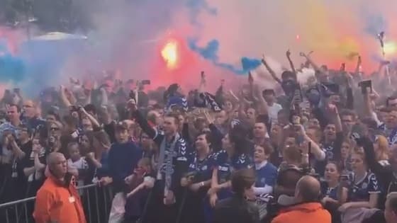 Les fans strasbourgeois place Kléber